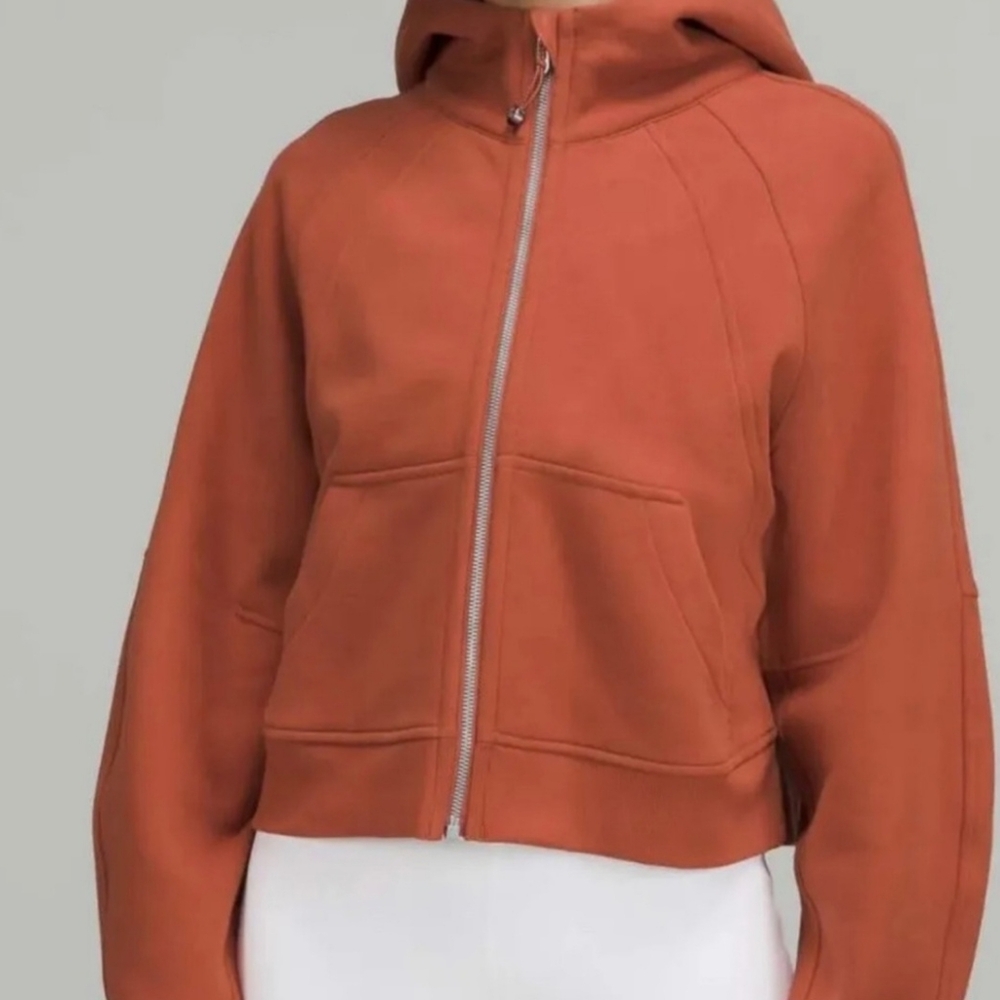 Lululemon Rust Scuba Zip Up Hoodie - Picture 7 of 8